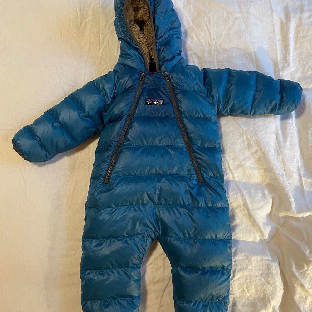 Patagonia 3-6 month down bunting suit